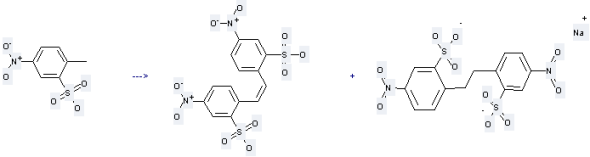 2-Methyl-5-nitrobenzenesulfonic acid can be used to produce 4,4'-dinitro-bibenzyl-2,2'-disulfonic acid; disodium-compound